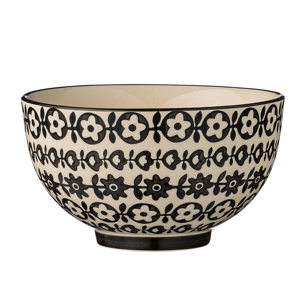 BFSummer Bol Julie Alb/Negru, Ø11xH6,5 cm