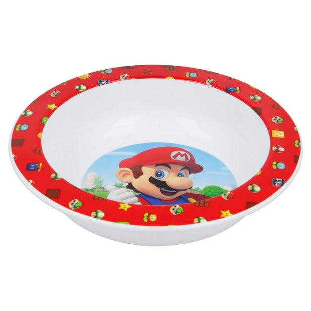 Bol pentru copii din plastic, Super Mario Multicolor, Ø16xH4 cm