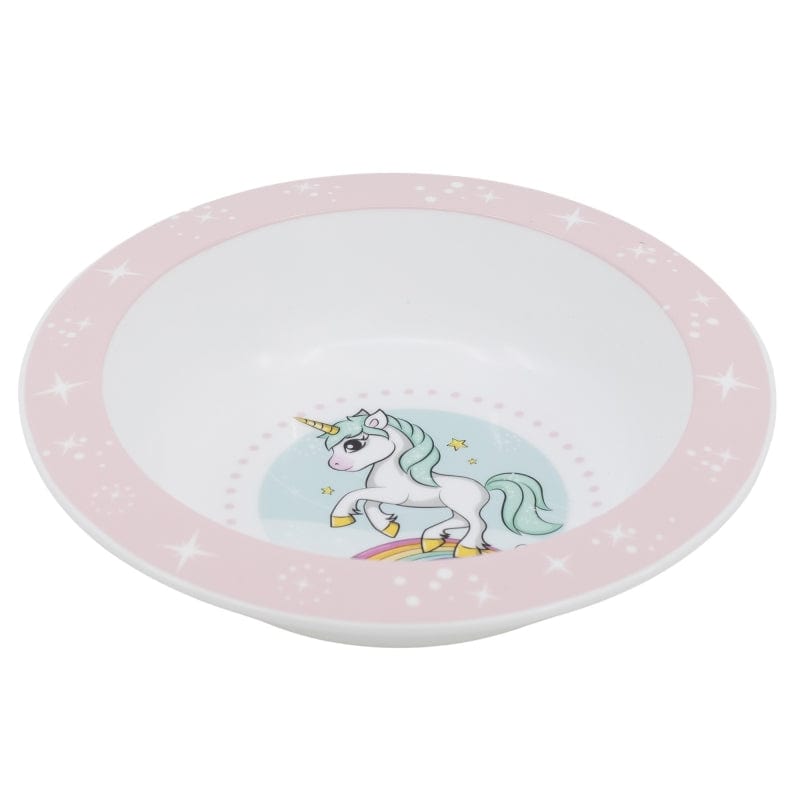 Bol pentru copii din plastic, Unicorn Multicolor, Ø16xH4 cm