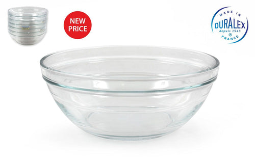 Bol pentru salata, din sticla, Lys Transparent, 1600 ml