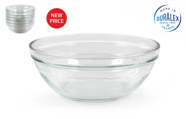 Bol pentru salata, din sticla, Lys Transparent, 1600 ml