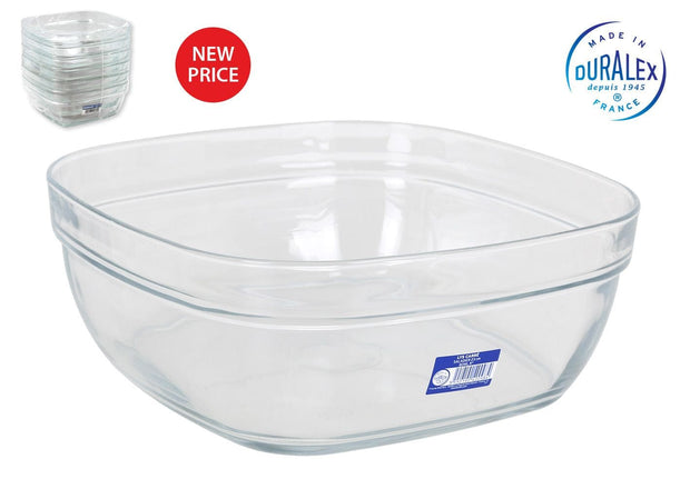 Bol pentru salata, din sticla, Lys Transparent, 3000 ml