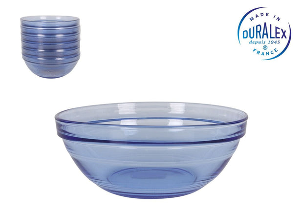 Bol pentru salata, din sticla, Picardie Albastru, 970 ml