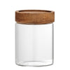 Bloomingville Borcan pentru depozitare cu capac, Kauna Transparent, 285 ml, Ø8xH10 cm