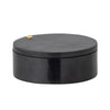 Bloomingville Borcan pentru depozitare cu capac, Manja Negru, , Ø10xH4 cm