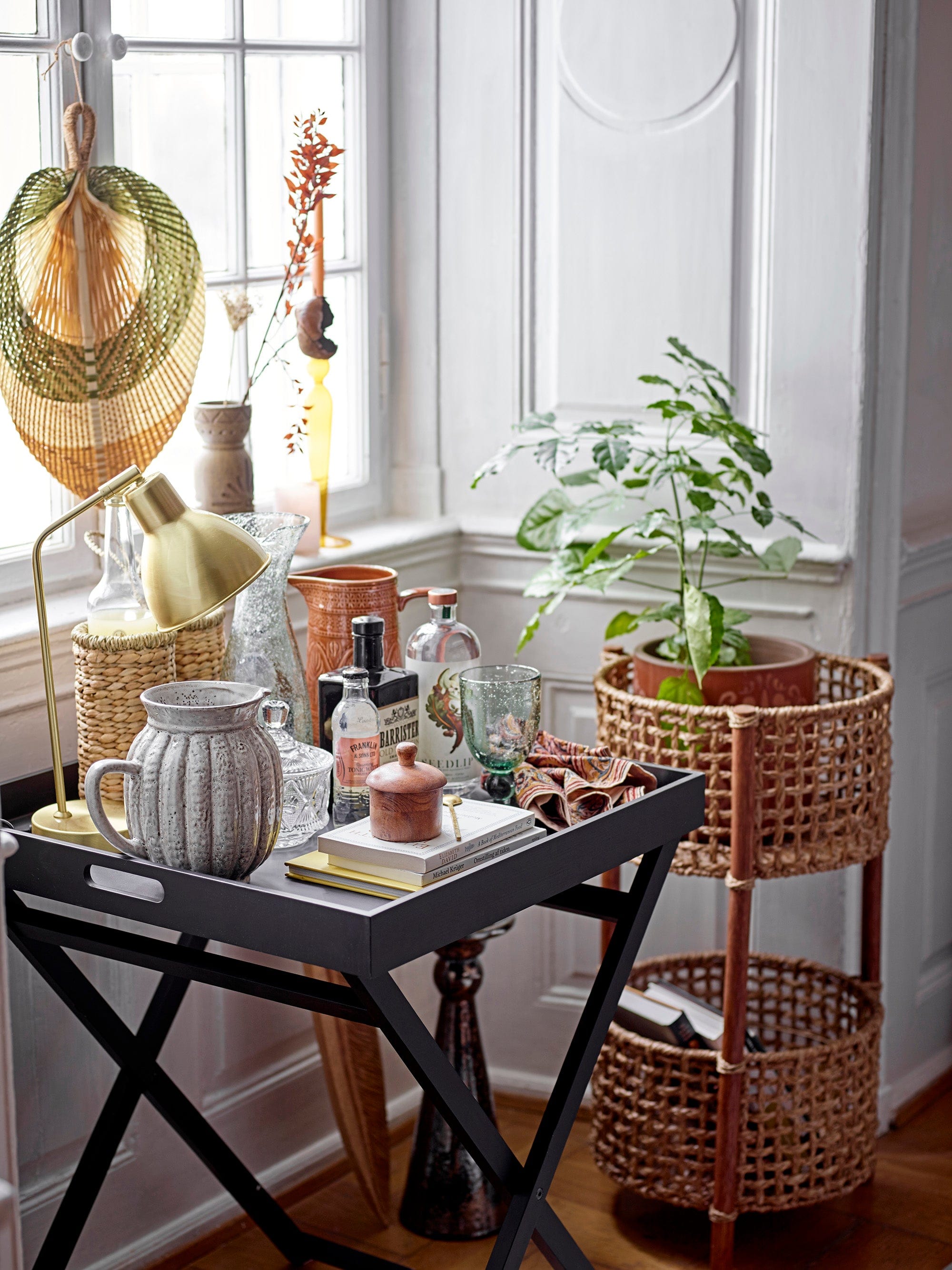 Bloomingville Borcan pentru depozitare cu capac, Ninya Transparent, 460 ml, Ø11xH16 cm