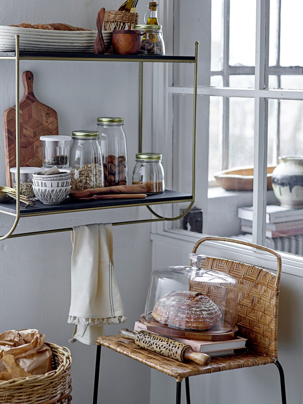 Bloomingville Borcan pentru depozitare cu capac, Soma Transparent, 1500 ml, Ø12xH21 cm