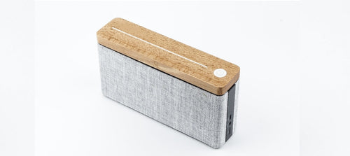BFSummer Boxa Bluetooth portabila HiFi Square Maple