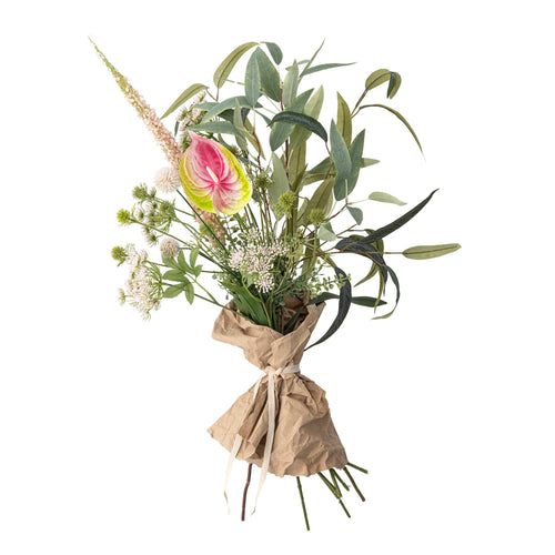 Bloomingville Buchet flori artificiale, Blush Roz, H80 cm