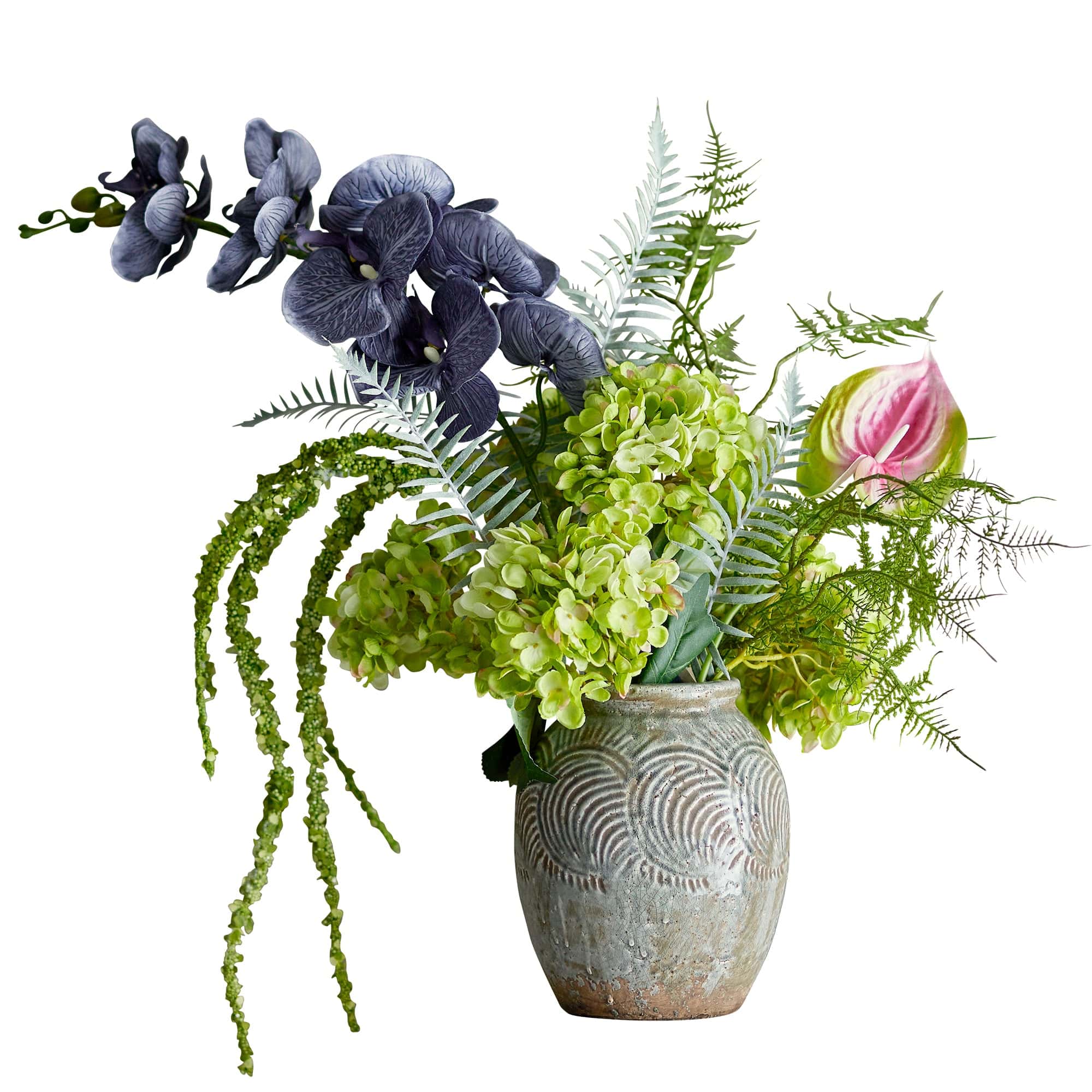 Bloomingville Buchet flori artificiale, Poetry Verde, H80 cm