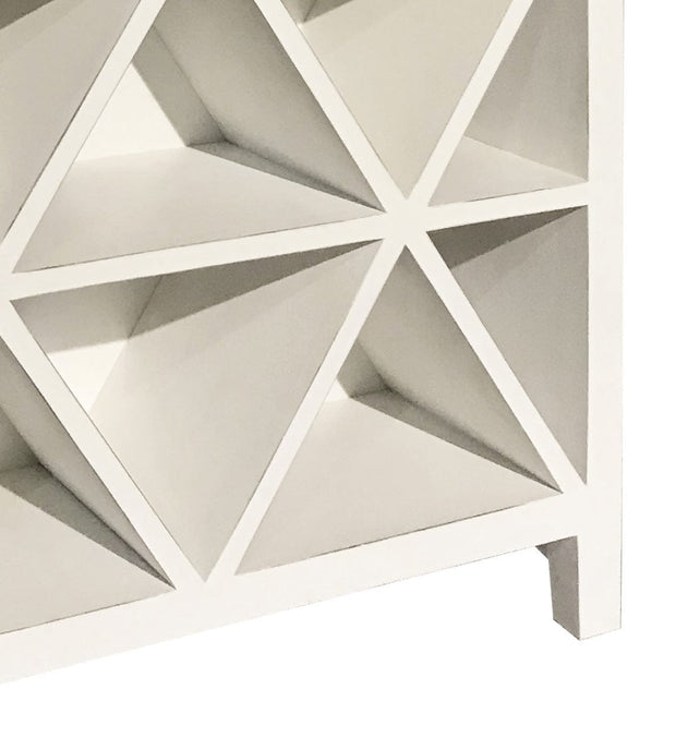 Cabinet cu vitrina din lemn si furnir, cu 2 sertare, 2 usi si suport sticle, Everest Alb Antichizat, l100xA35xH150 cm (2)