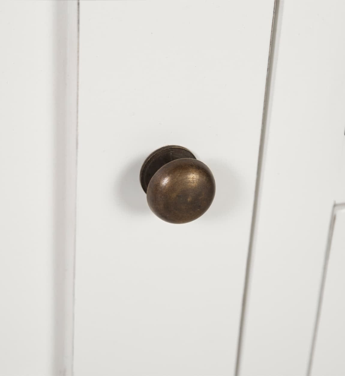 Cabinet cu vitrina din lemn si furnir, cu 6 sertare si 1 usa, Everest Big Alb / Maro, l90xA45xH135 cm (6)