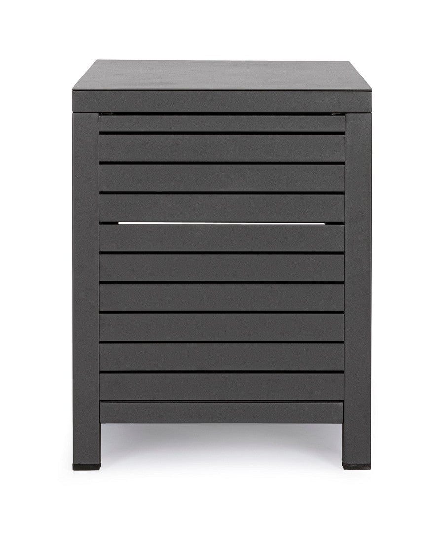 Cabinet de gradina / terasa din aluminiu, cu 2 usi, Atlantic Antracit, l90xA55xH70 cm (3)