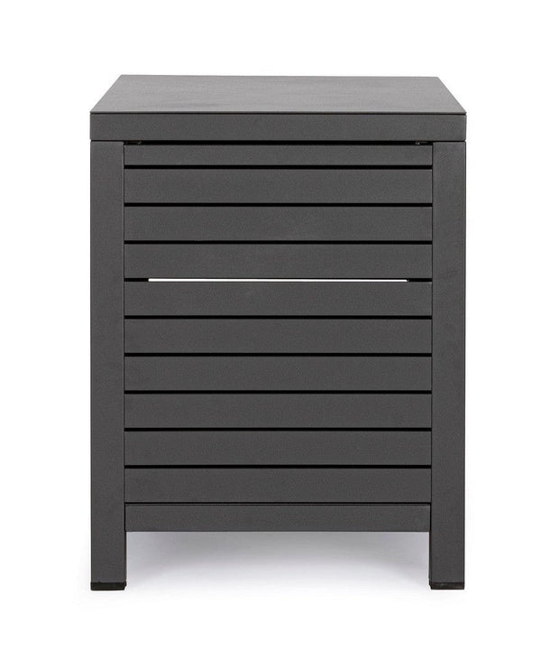 Cabinet de gradina / terasa din aluminiu, cu 2 usi, Atlantic Antracit, l90xA55xH70 cm (3)