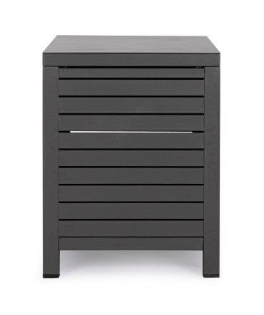 Cabinet de gradina / terasa din aluminiu, cu 2 usi, Atlantic Antracit, l90xA55xH70 cm (9)
