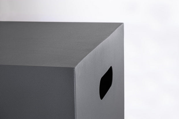 Cabinet de gradina / terasa din metal, Wolke Gri Inchis, l41xA41xH53,3 cm (3)