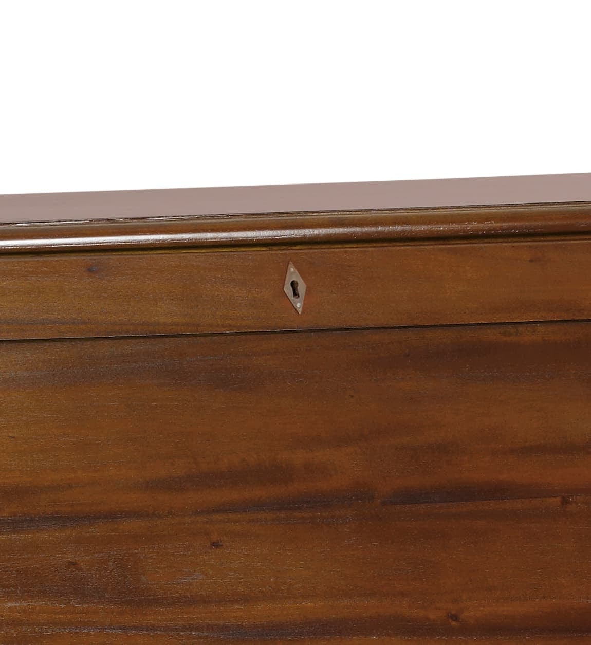 Moycor Cabinet din lemn cu 5 sertare, Vintage Nuc, l90xA48xH113 cm