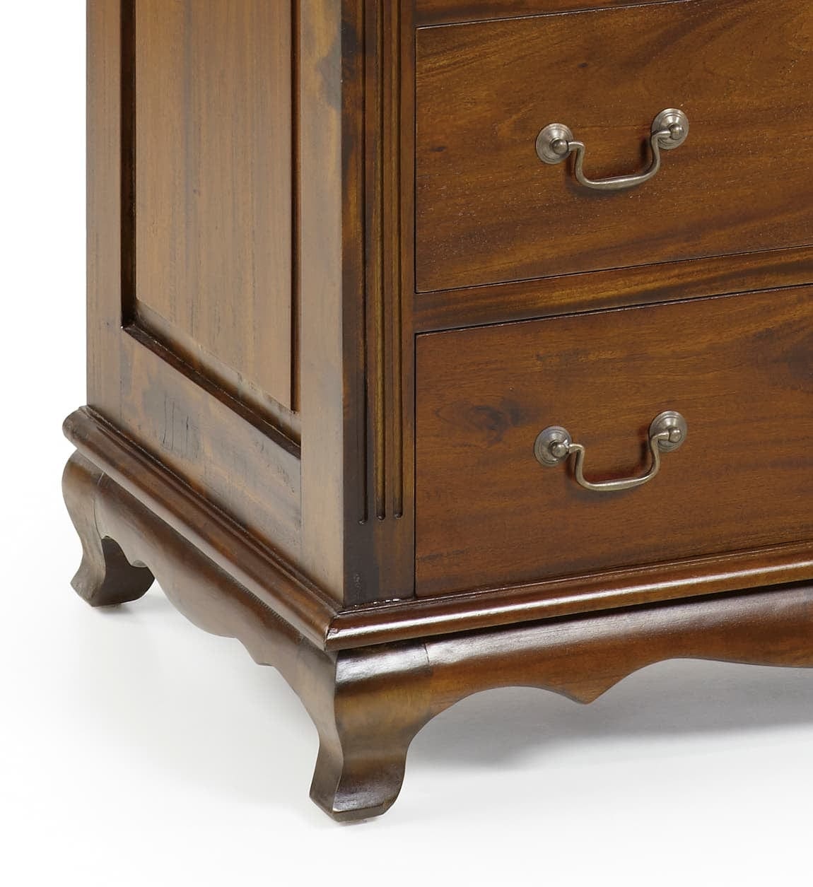 Moycor Cabinet din lemn cu 5 sertare, Vintage Nuc, l90xA48xH113 cm