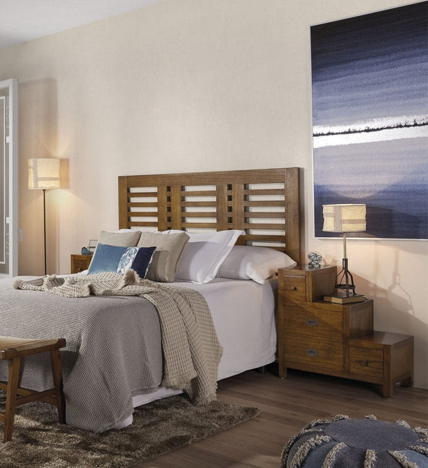 Moycor Cabinet din lemn si furnir, cu 4 sertare, Star Left Nuc, l70xA35xH70 cm