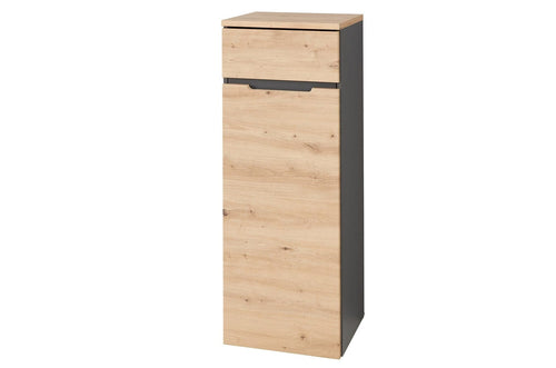 Szynaka Cabinet din MDF cu 1 usa, Brego 13 Stejar Artisan / Antracit, l45xA38xH122 cm