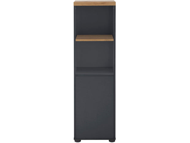 Dorel Home Cabinet din MDF, cu 1 usa Thessa Antracit / Natural, l35xA35xH122 cm