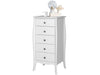 Dorel Home Cabinet din MDF, cu 5 sertare Baroque Alb, l51xA45xH102 cm