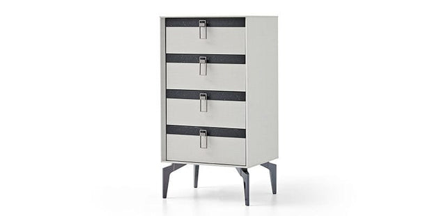 Dogtas Cabinet din pal cu 4 sertare, Arora Koton Gri Deschis, l60,5xA47,5xH115,1 cm