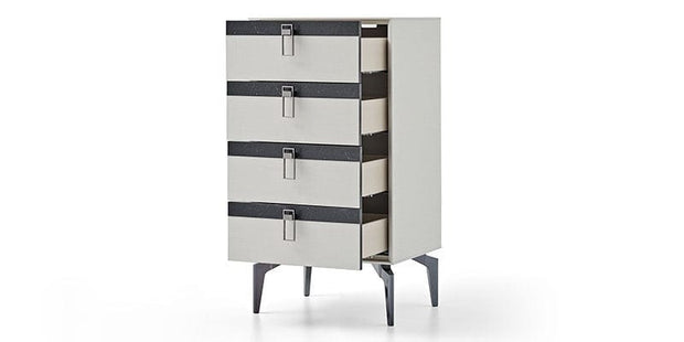 Dogtas Cabinet din pal cu 4 sertare, Arora Koton Gri Deschis, l60,5xA47,5xH115,1 cm