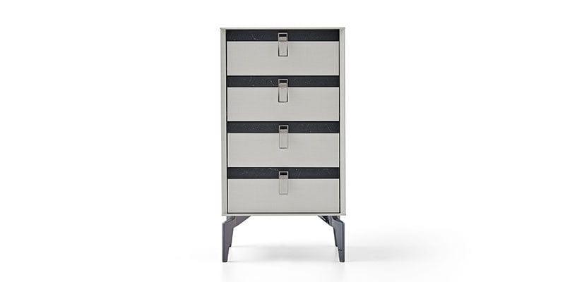 Dogtas Cabinet din pal cu 4 sertare, Arora Koton Gri Deschis, l60,5xA47,5xH115,1 cm