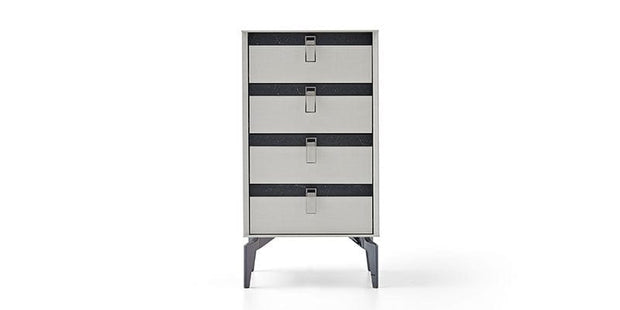 Dogtas Cabinet din pal cu 4 sertare, Arora Koton Gri Deschis, l60,5xA47,5xH115,1 cm