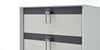 Dogtas Cabinet din pal cu 4 sertare, Arora Koton Gri Deschis, l60,5xA47,5xH115,1 cm