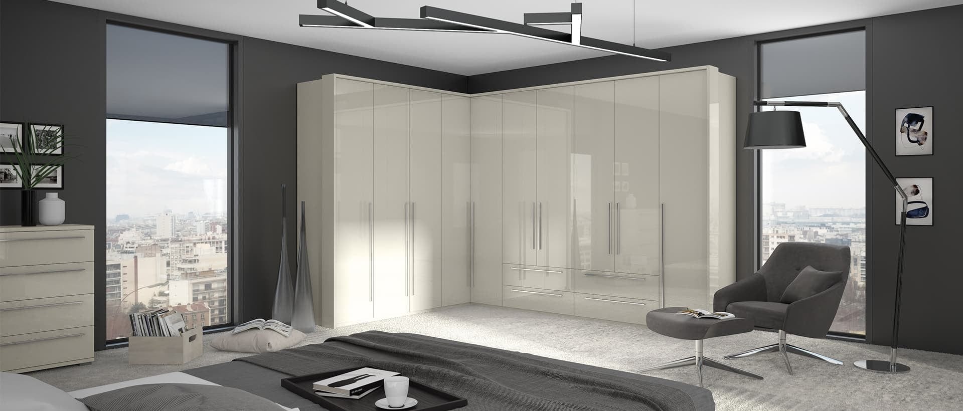 Jela Cabinet din pal, cu 4 sertare, Piano F4/PN Small Bej, l76xA45xH97 cm