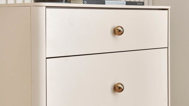 Cabinet din pal cu 5 sertare, Nicole Crem, l60,4xA45,9xH116 cm (5)