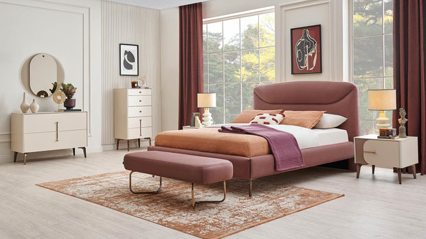 Dogtas Cabinet din pal cu 5 sertare, Nicole Crem, l60,4xA45,9xH116 cm