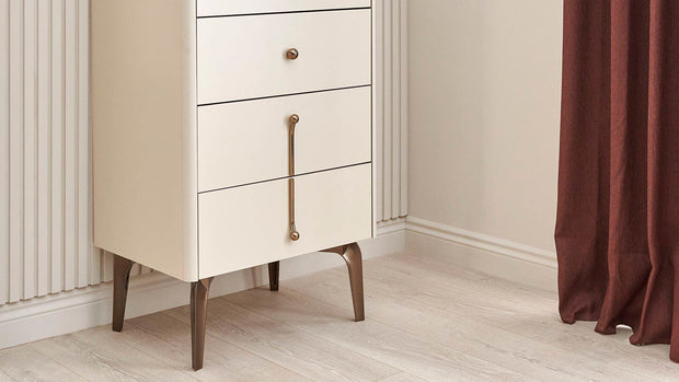 Dogtas Cabinet din pal cu 5 sertare, Nicole Crem, l60,4xA45,9xH116 cm