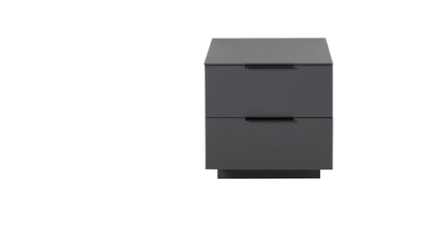 Innostyle Cabinet din pal si MDF cu 2 sertare, Madeline Grafit, l60xA44xH61 cm