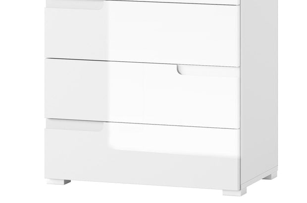 Szynaka Cabinet din pal si MDF cu 6 sertare Gabrielle 3 Alb, l65xA40xH119 cm