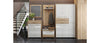 Jela Cabinet hol din pal si MDF, cu 2 usi si 1 sertar, Gala Bej / Nuc Pacific, l78xA36xH99 cm