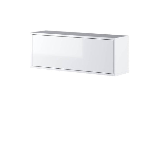 Lenart Cabinet suspendat din pal, cu 1 usa, BC29 Alb / Alb Lucios, l92xA25xH33 cm
