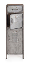 Cabinet din lemn de pin si metal, cu 1 sertar si 2 usi, Store Gri, l34,8xA34,5xH109,5 cm (4)
