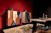 Cabinet din lemn si metal, cu 4 usi, Dispensa 108 Colorfield B Multicolor, l120xA50xH140 cm (2)
