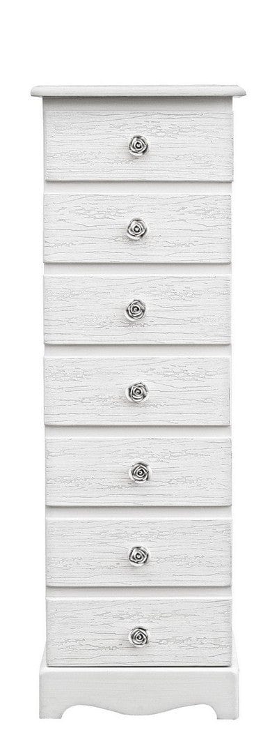 Cabinet din MDF, cu 7 sertare Blanc Alb, l29xA23xH89 cm (1)