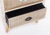 Cabinet din MDF si lemn de brad, cu 3 sertare Eloise Alb / Natural, l48xA35xH72 cm (5)