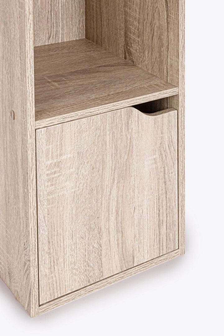 Cabinet din pal, cu 2 usi, Maelle I Stejar Sonoma, l30xA29xH120 cm (4)