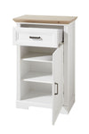 Cabinet hol din MDF, cu 1 usa si 1 sertar, Jessie Bej deschis, l65xA41xH102 cm (3)
