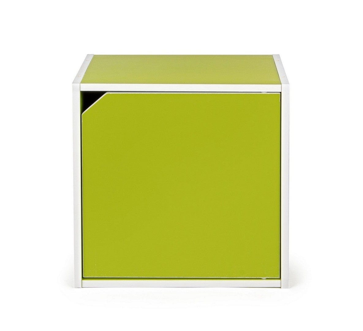 Cabinet modular din MDF, cu 1 usa, Composite Verde / Alb, l35xA29,2xH35 cm (4)