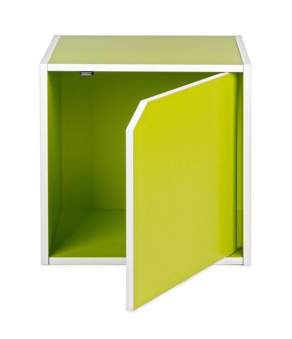 Cabinet modular din MDF, cu 1 usa, Composite Verde / Alb, l35xA29,2xH35 cm (5)