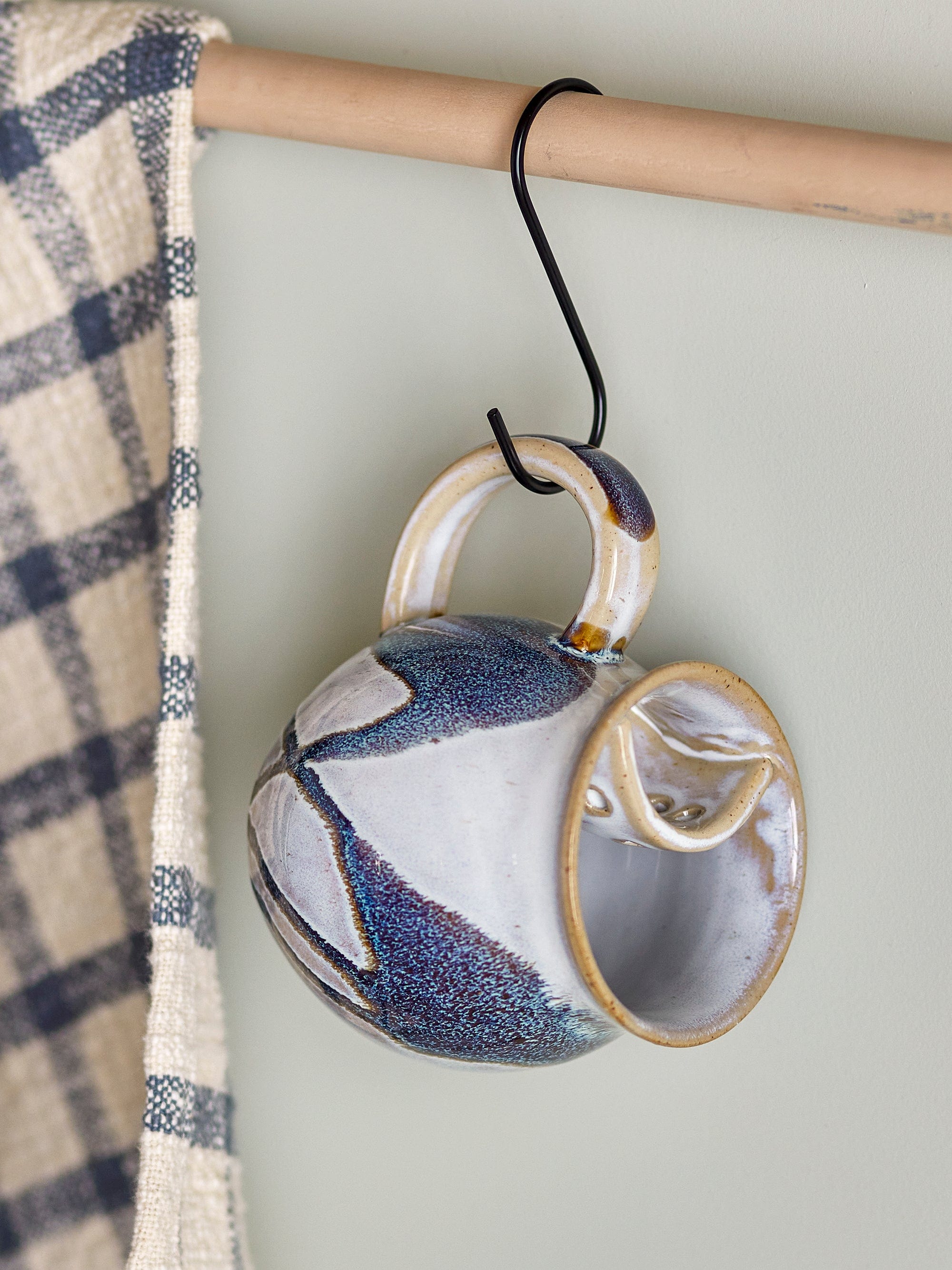 Bloomingville Cana din ceramica, Alicia Albastru, 460 ml