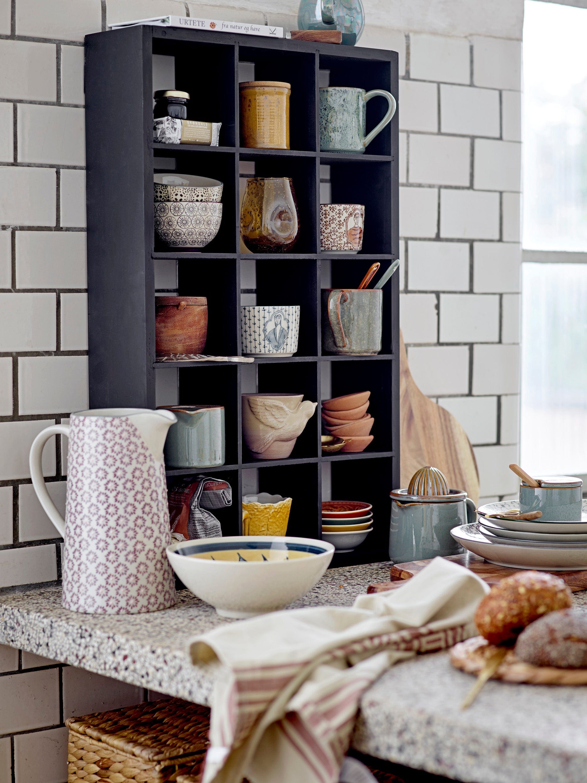 Bloomingville Cana din ceramica, Feras Verde, 300 ml