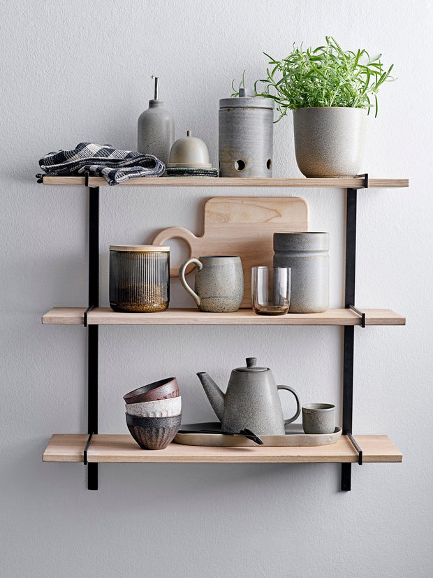 Bloomingville Cana din ceramica, Kendra Gri, 500 ml